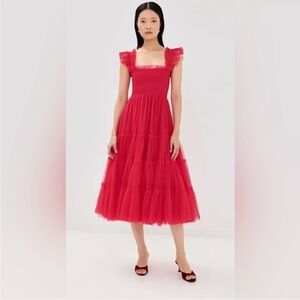 Hill house collector’s edition Ellie nap dress in red tulle XS